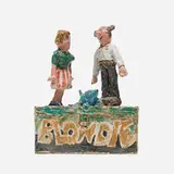 Magdalena Suarez Frimkess, Blondie Box, 2020, glazed earthenware