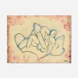 Beatrice Wood, Untitled (Nude), glazed earthenware
