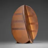 John Mason, Intersecting Orbital Planes, Ember with Tracers, 2007, glazed stoneware