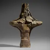 John Mason, Cross Form, Dark Brown, 1963, glazed stoneware
