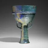Beatrice Wood, Large chalice, 1978, lustre-glazed earthenware