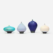 Collection of four Feelies by Rose and Erni Cabat, 1970-1990, glazed porcelain, sold Jun 2026