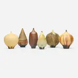 Rose and Erni Cabat, Collection of six Feelies, 1970-1990, glazed porcelain
