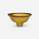 Lucie Rie, Bowl, c. 1980, glazed porcelain with manganese lip