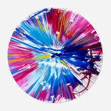 Circle Spin Painting by Damien Hirst, 2009, acrylic on paper, sold Jun 2026
