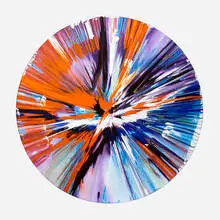 Circle Spin Painting by Damien Hirst, 2009, acrylic on paper, sold Jun 2026