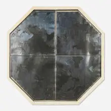 George Baldessin, Sky Light, 1970, etching in colors on silver foil on Torinoko in two parts