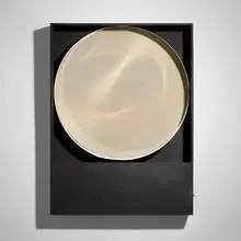 Julio Le Parc, Continuel-lumière cylindre, 1966, wood, metal, electric motor