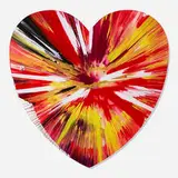 Heart Spin Painting by Damien Hirst, 2009, acrylic on paper, sold Jun 2026