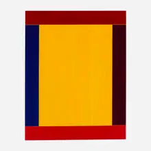 Imi Knoebel, Anima Mundi, 2021, collage with acrylic on constructed plastic panels