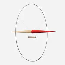Ólafur Elíasson, 360° Compass, 2009, wood compass with integrated magnet, outer ring and hanging wire