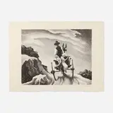 Goin' Home by Thomas Hart Benton, 1937, lithograph on BFK Rives, sold Nov 2025