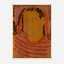 Max Kahn, Yellow Gal, 1938, lithograph in colors