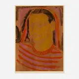 Max Kahn, Yellow Gal, 1938, lithograph in colors