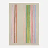 Gene Davis, Royal Curtain, 1980, screenprint in colors on Arches