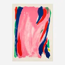 Olivier Debré, Untitled, screenprint in colors