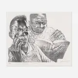 John T. Biggers, Learning to Read (The Word), 1965, lithograph