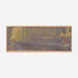 Frank Morley Fletcher, The Waterway, 1905, woodcut in colors