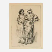 Isabel Bishop, Noon Hour, 1935, etching