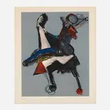 Marino Marini, Untitled (from the Shakespeare I portfolio), 1978, etching and aquatint in colors on Arches