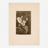 Francisco Goya, El Cantor Ciego (The Blind Singer) (from Le Peintre Graveur Illustré: Goya), etching, aquatint and drypoint on Japan paper
