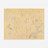 Jean Cocteau, A Group of Centaurs, 1956, lithograph in colors on Arches