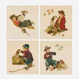 Norman Rockwell, Puppy Love, 1975, lithograph in colors on Arches