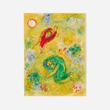Marc Chagall, Les Fleurs Saccagées (from Daphnis et Chloë portfolio), 1961, lithograph in colors