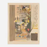 Fairfield Porter, The Christmas Tree (Interior with Christmas Tree)