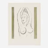 Man Ray, Sonia (from the La Ballade Des Dames Hors Du Temps portfolio), 1970, etching with aquatint in colors on Arches