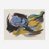 Karel Appel, L'oiseau de l'aube, 1959, lithograph in colors