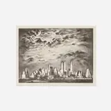 Louis Lozowick, Storm over Manhattan
