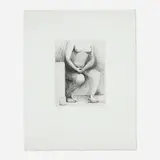 Henry Moore, Seated Figure, 1979, etching
