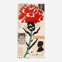 Donald Baechler, Thistle, 1999, lithograph in colors