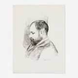 Pierre-Auguste Renoir, Ambroise Vollard (from Douze lithographies originales de Pierre-Auguste Renoir), lithograph