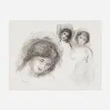 Pierre-Auguste Renoir, La Pierre au trois croquis (from Douze lithographies originales de Pierre-Auguste Renoir), lithograph