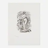 Pierre-Auguste Renoir, Femme au cep de vigne (from Douze lithographies originales de Pierre-Auguste Renoir), lithograph