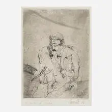 Georg Baselitz, Partisan, 1966, etching and drypoint