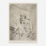 Georg Baselitz, Partisan, 1966, etching and drypoint