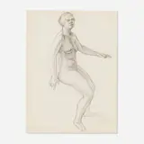 André Derain, Untitled (figure drawing), graphite on paper