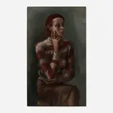 Sarkis Sarkisian, Dorothy, 1935, oil on canvas laid to Masonite
