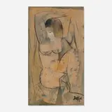Sarkis Sarkisian, Nude, mixed media on paper
