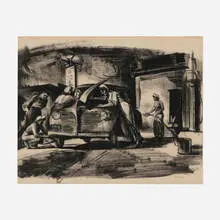 Zoltan Sepeshy, Untitled, ink on paper