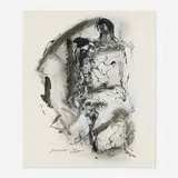 Walter Quirt, Untitled, 1962, mixed media on paper