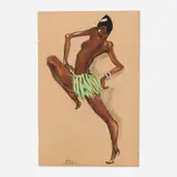 Paul Colin, Josephine Baker, pastel on paper