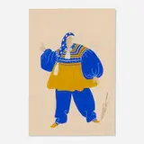 Erté, Maître Pierre, gouache on paper