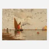 Walter Blackman, Approaching Venice, c. 1900, oil on canvas
