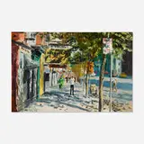 Peter Hayward, Third Ave After the E, oil on canvas