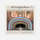 Fred Tomaselli, Monday, March 16, 2020, 2020, archival inkjet print and silkscreen on paper