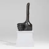 David Shrigley, Really Good maquette, c. 2016, patinated bronze